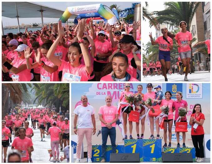 Collage de fotos de la carrera/TA.